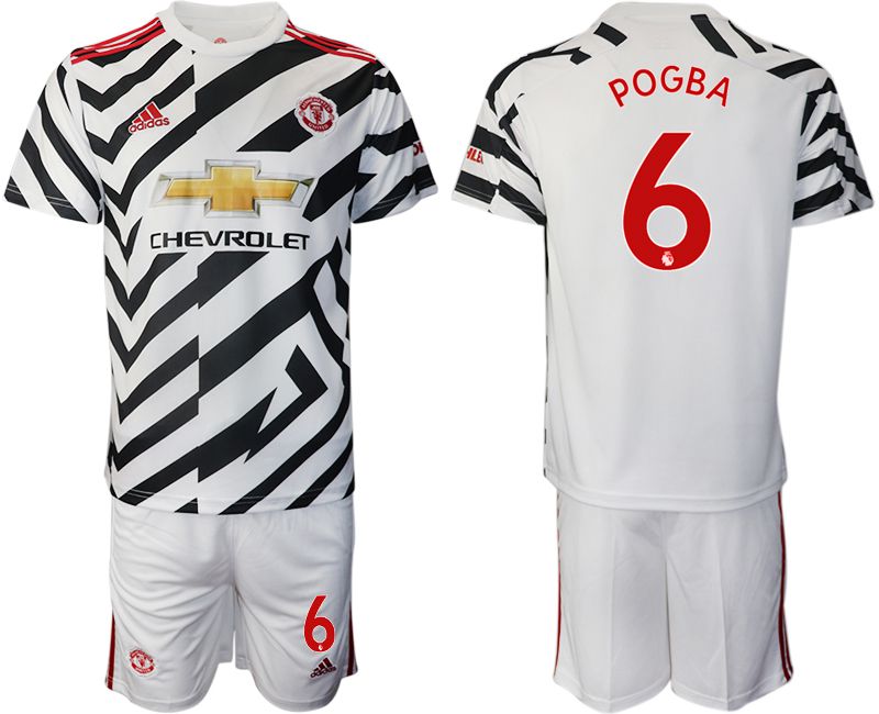 Men 2020-2021 club Manchester united away #6 white Soccer Jerseys->rome jersey->Soccer Club Jersey